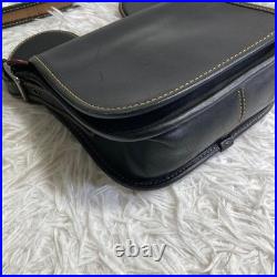 COACH x Disney F59369 Mickey Mouse Crossbody Bag Black Leather Canvas
