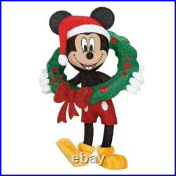 COSTCO Disney 48 Inch huge (121cm) Holiday Mickey Mouse Wreath with LED Lights