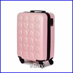 Carry-on Spinner Mickey Mouse Hardside BLock Suitcase TSA Lock Luggage 20 Pink