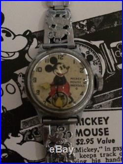 Character Watch Disney INGERSOLL 1933 Mickey Mouse First Watch Original Vintage