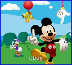 Children bedroom PHOTO WALLPAPER Disney Mickey Mouse GREEN non-woven WALL MURAL