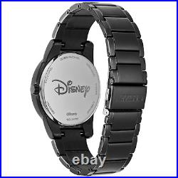 Citizen Eco-Drive Disney Mickey Mouse AU1068-50W Black IP Bracelet Watch
