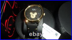 Citizen Eco Drive Disney Mickey Mouse Gold Tone Stainless Steel Quartz Watch BV