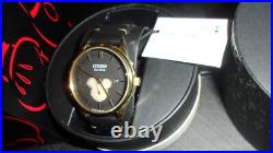 Citizen Eco Drive Disney Mickey Mouse Gold Tone Stainless Steel Quartz Watch BV