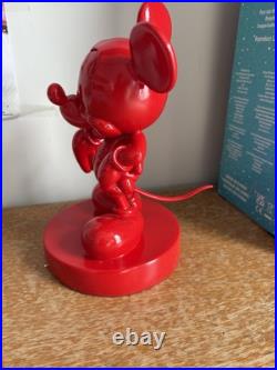 Classic Mickey Mouse Red Statue. New but box water damaged