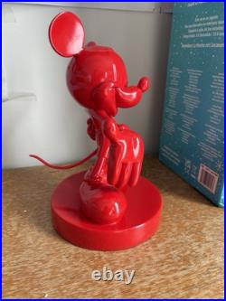 Classic Mickey Mouse Red Statue. New but box water damaged