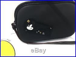 Coach Disney Mickey Mouse F59532 Black Patches Crossbody Pouch Bag Retail $275