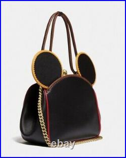 Coach Disney Mickey Mouse X Keith Haring Kisslock Leather Bag Crossbody ...