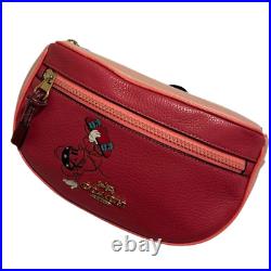 Coach Disney collaboration Mickey Mouse body bag waist pouch 2306M