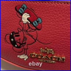 Coach Disney collaboration Mickey Mouse body bag waist pouch 2306M