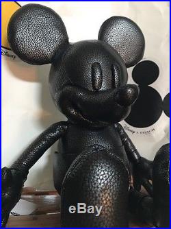 Coach x Disney Small Black Pebbled Leather Mickey Mouse Doll Limited Edition