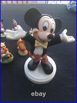 Collection Of Walt Disney Porcelain Ornaments X 17, & Ceramic Large Mickey Mouse