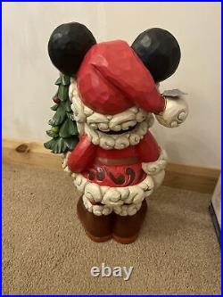 Costco Disney Traditions Mickey Mouse Old St. Mick Big Fig Figurine! Rare
