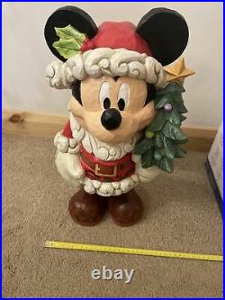 Costco Disney Traditions Mickey Mouse Old St. Mick Big Fig Figurine! Rare
