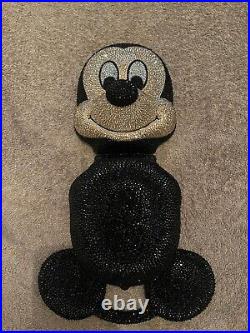 Crystal/Rhinestone Jewelled Vintage Aladdin Mickey Mouse head lunchbox