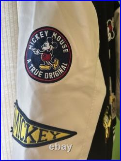 DISNEY Costco LETTERMAN Varsity JACKET MICKEY Mouse BLACK Men XXL Women's XXXL