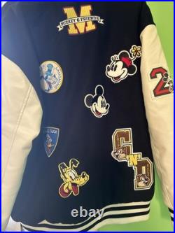 DISNEY Costco LETTERMAN Varsity JACKET MICKEY Mouse BLACK Men XXL Women's XXXL