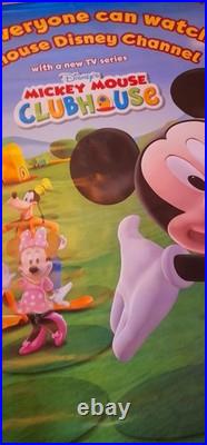 DISNEY MICKEY MOUSE CLUBHOUSE POSTER AMAZING CONDITION COLOURFUL 180cm 120cmhuge