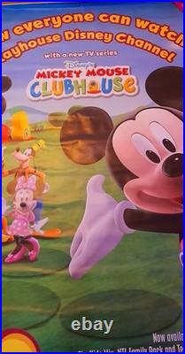 DISNEY MICKEY MOUSE CLUBHOUSE POSTER AMAZING CONDITION COLOURFUL 180cm 120cmhuge