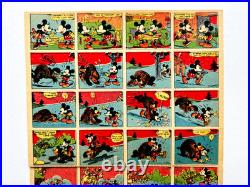 DISNEY MICKEY MOUSE Vintage Very Rare Collectable Memorabilia Comic type strip