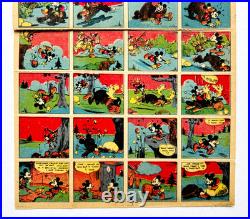 DISNEY MICKEY MOUSE Vintage Very Rare Collectable Memorabilia Comic type strip