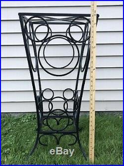 DISNEY MICKEY MOUSE Wrought Iron Side Table with Mickeys Face Cut Out Silhouettes