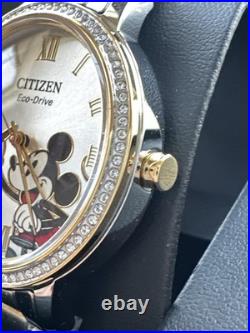 DISNEY Mickey Mouse Ladies' Watch CITIZEN Eco-Drive FE7044-52W New in Box