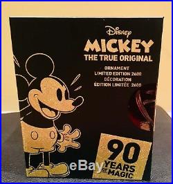 DISNEY Mickey Mouse The True Original Ornament Gold Collection 90th Anniversary
