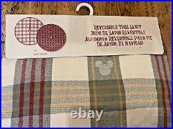 DISNEY PARKS Holiday Homestead Mickey Mouse ICON Christmas Tree Skirt Tartan NEW