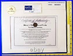 DISNEY PLUTO Signed Animation Production Art Drawing 1999 Mickey Mouse Works COA
