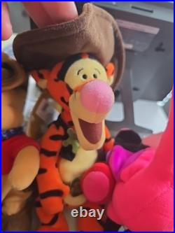 DISNEY soft Toy's Winnie The Pooh, 2x Tiger, Flamingo, Donald & Mickey Mouse
