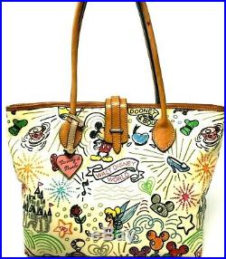 DOONEY & BOURKE Exclusive Rare Disney Parks Mickey Mouse Sketch Tote Bag