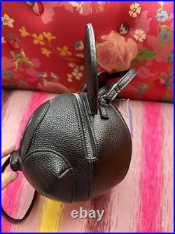 Danielle Nicole Disney Mickey Mouse Head Black 3D Crossbody Purse Bag NWT