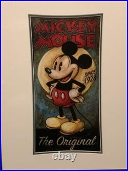 Darren Wilson Walt Disney Mickey Mouse Pie Eyed' Art Framed Print