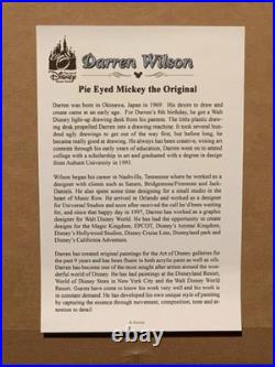 Darren Wilson Walt Disney Mickey Mouse Pie Eyed' Art Framed Print