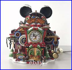 Department 56 Mickey Mouse Watch Factory North Pole Series Walt Disney Showcase