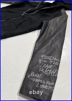 Desigual ICON Disney Mickey Mouse Black Leather Cotton Jacket RRP £169.00 New