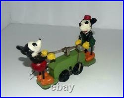 Disney1934 Scarce Green Base Lionel Mickey Mouse Handcarset-serviced+track+key