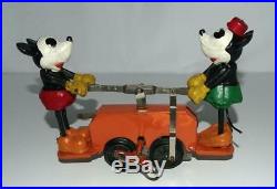Disney1934 Workinglionel Mickey Mouse Handcarset-serviced-orange+ornamnt+track