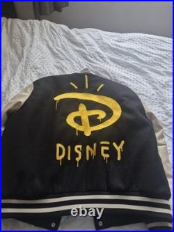 Disney 100 Anniversary Mickey Mouse Varsity Baseball Jacket Size L H&M Heavy Disney 100 Anniversary Mickey Mouse Varsity Baseball Jacket Size L H&M Heavy