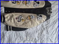 Disney 100 Anniversary Mickey Mouse Varsity Baseball Jacket Size L H&M Heavy Disney 100 Anniversary Mickey Mouse Varsity Baseball Jacket Size L H&M Heavy