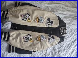 Disney 100 Anniversary Mickey Mouse Varsity Baseball Jacket Size L H&M Heavy Disney 100 Anniversary Mickey Mouse Varsity Baseball Jacket Size L H&M Heavy