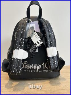 Disney 100 Mickey Mouse Walt Partners Fireworks Light Up Loungefly Backpack NWT