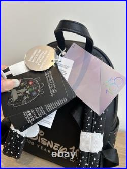 Disney 100 Mickey Mouse Walt Partners Fireworks Light Up Loungefly Backpack NWT