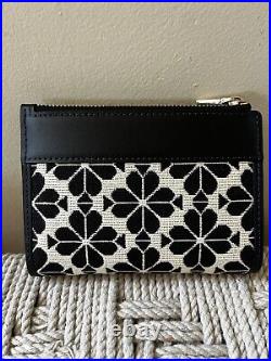 Disney 100 Years Kate Spade Minnie Mickey Mouse Leather Jacquard Wallet Bifold