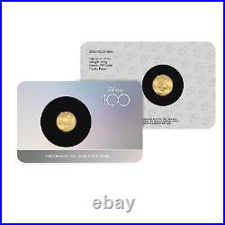 Disney 100th Anniversary Mickey Mouse 0.5g 0.9999 Gold Coin Solomon Islands 2023