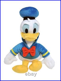 Disney 11 Plush Mickey Minnie Daisy Pluto Donald Goofy & Sling Bag 7-Piece Set