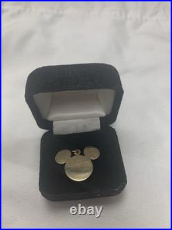 Disney 14 K Yellow Gold Pendant Mickey Mouse for Necklace Or Chain