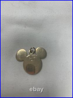 Disney 14 K Yellow Gold Pendant Mickey Mouse for Necklace Or Chain