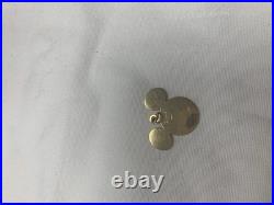 Disney 14 K Yellow Gold Pendant Mickey Mouse for Necklace Or Chain